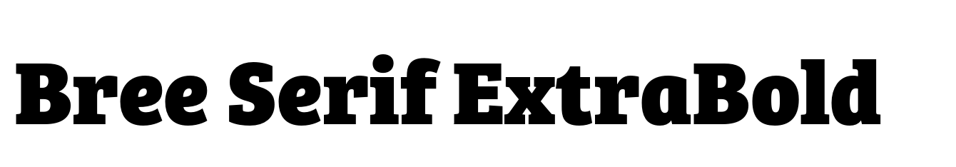 Bree Serif ExtraBold